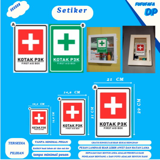 P3k Safety k3 Box Sticker / First Aid Box Sticker