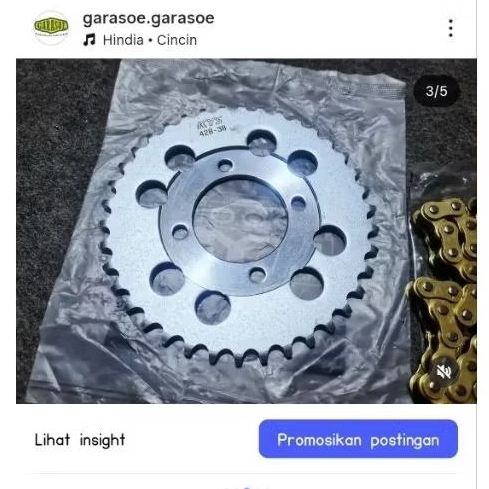 REPLIKA เกียร์หลัง 428 - 38 กลอง repro แบบจําลอง ss triple honda win