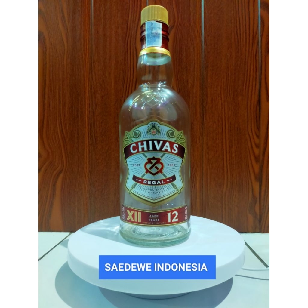 EMPTY CHIVAS REGAL 12 ขวด 700ML CAPACITY ใช้ต้นฉบับนําเข้าเครื่องดื่ม ANTIQUE THICK แก้ว MATERIAL ชุ