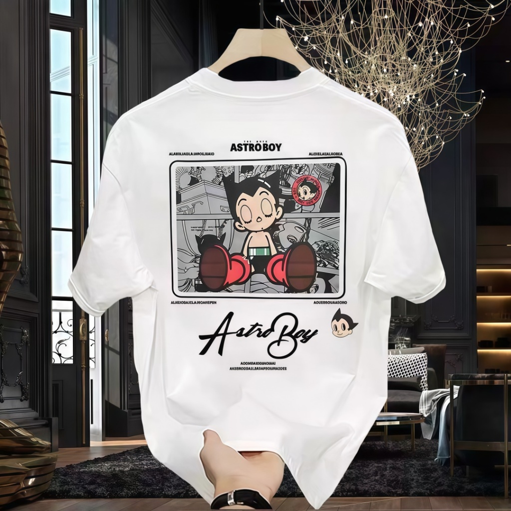 เสื้อยืดย้อนยุค KEMEJA | เสื้อยืดแขนสั้นขนาดใหญ่ของ Astro Boy
