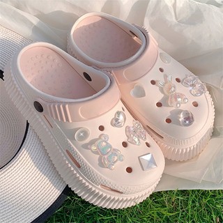 Sandal Pantai Wanita Sandal EVA Tebal Anti-Selip Dalam Ruangan 5CM Sandal Pantai Wanita