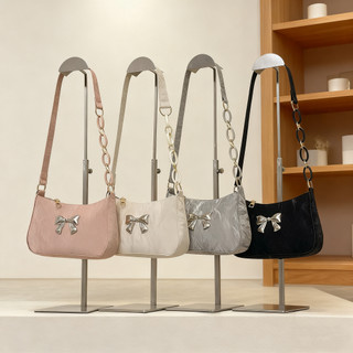 Tas Bahu Underarm Wanita Desain Simple Motif Kupu-Kupu Lucu Segar Shoulder Bag