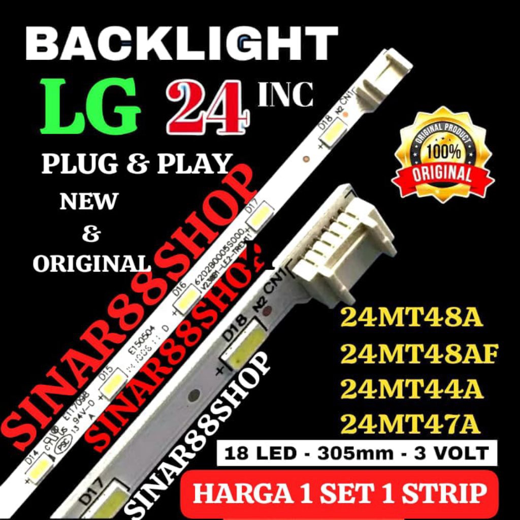 LG TV BACKLIGHT 24 นิ้ว 24MT47A 24MT48A 24MT44A 24MT47A 24MT47 24MT48 24MT44 24MT47 BL แสงแสง