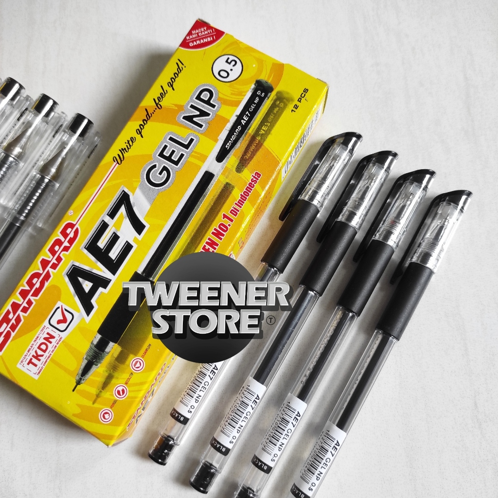 (1PCS) STANDARD GEL NP AE7 0.5 สีดํา | ปากกาลูกลื่น