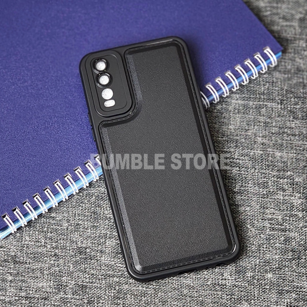 Bumble - เคส Leather Pro Black Softcase Vivo Y20 Vivo Y20S Vivo Y12S Vivo Y21S Vivo Y21T Vivo Y21A V