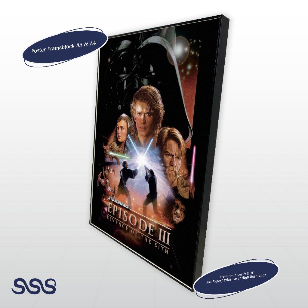 STAR WARS POSTER / MOVIE POSTER / FRAMEBLOCK POSTER 576