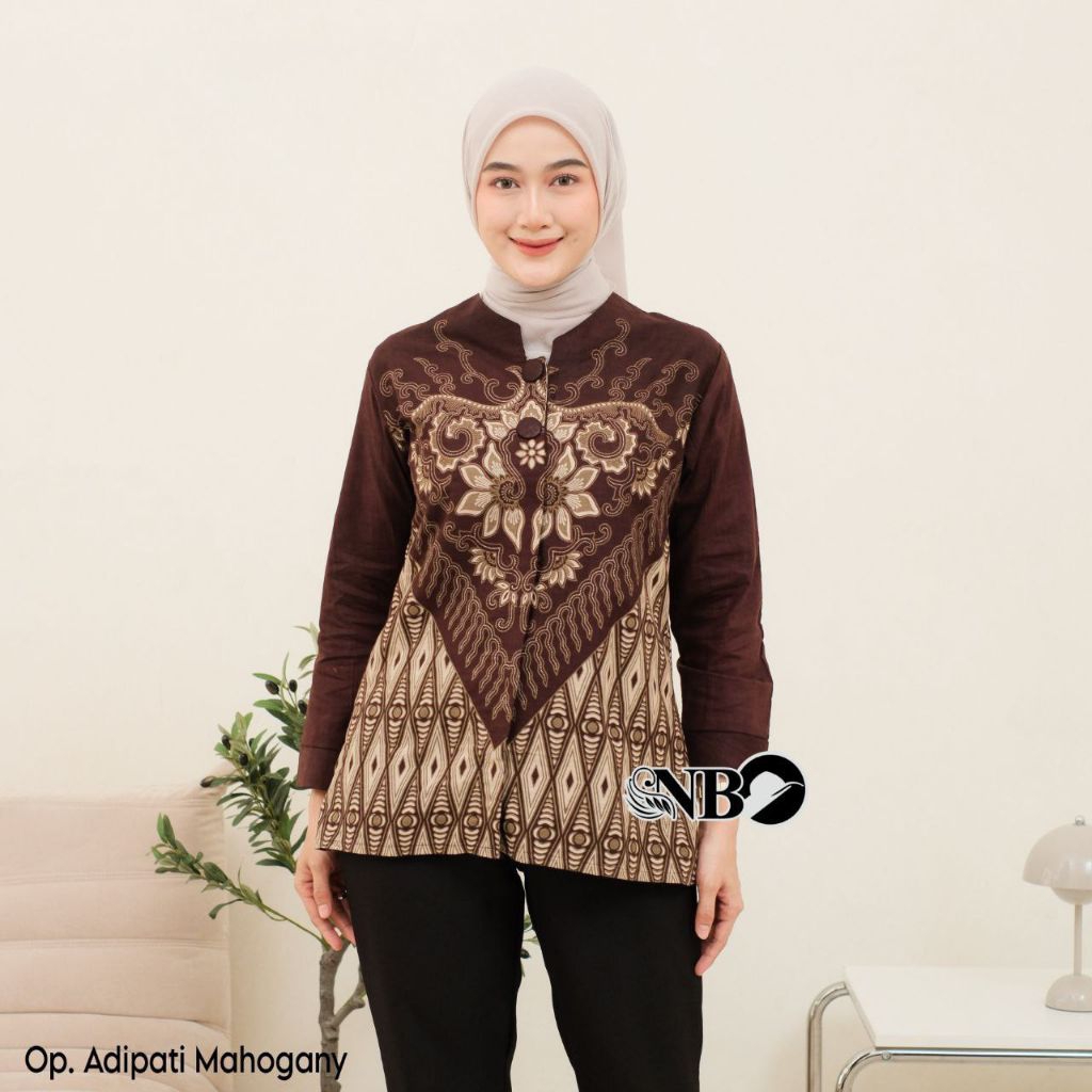 LONG-SLEEVED ผู้ใหญ่ BATIK BLOUSE OFFICE UNIFORM TEACHER UNIFORM BRIDAL UNIFORM