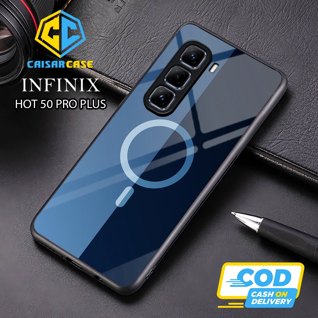 เคส Infinix Hot 50 Pro Plus - Infinix Hot 50 Pro Plus Glass Softcase - เคส Infinix Hot 50 Pro Plus -