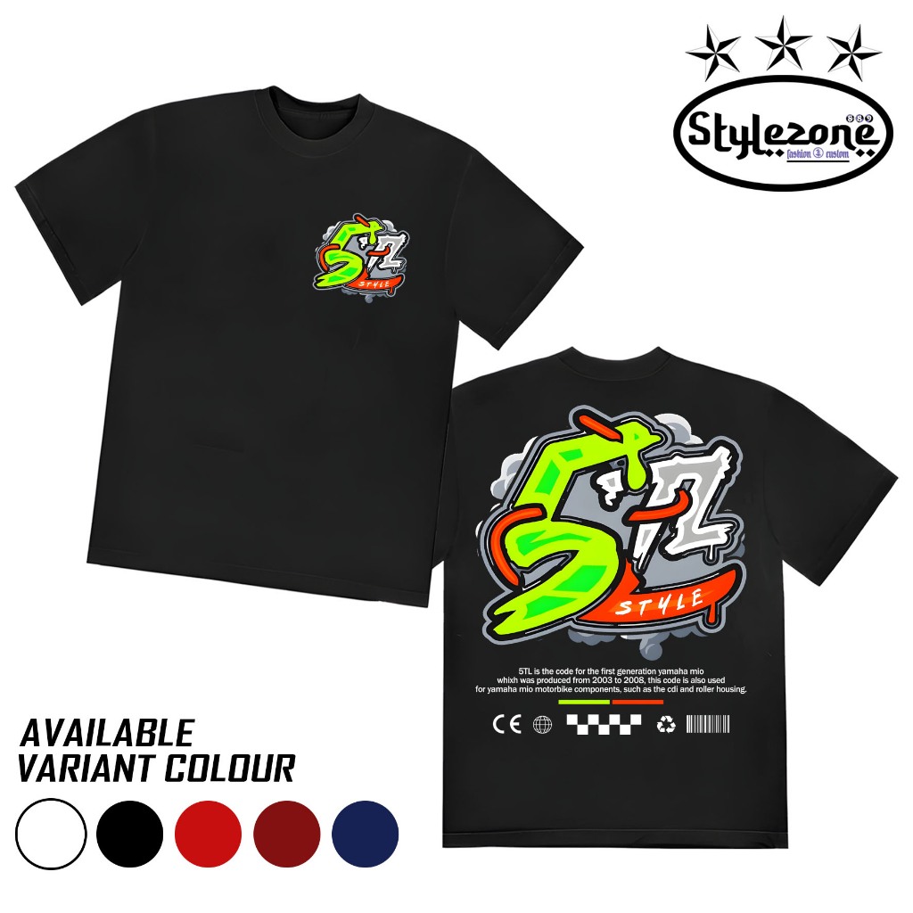 เสื้อยืด 5tl - เสน่ห์ของ Mio 5tl Style - ผู้ชายและผู้หญิงแข่ง