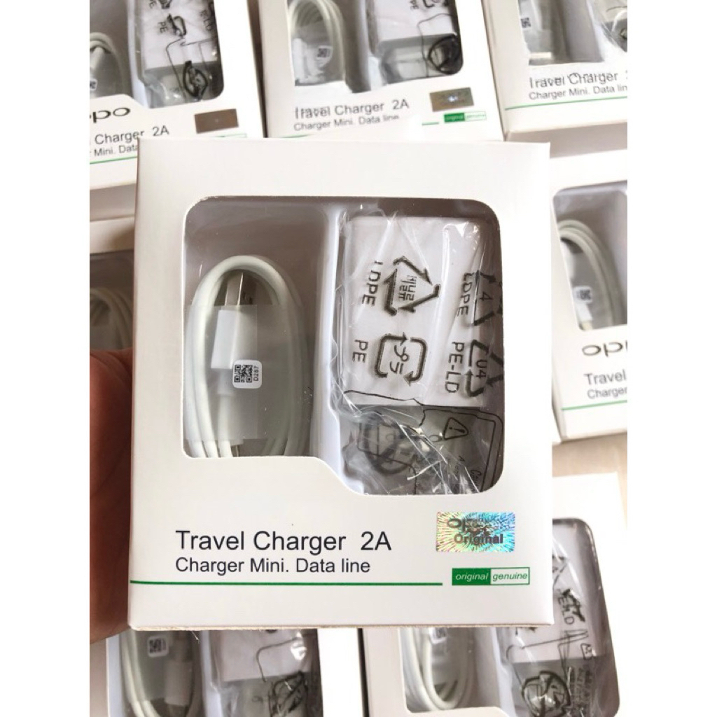 สายเคเบิลข้อมูล opp0 Charger A3s A5s A1k Original 100% Micro USB 2A
