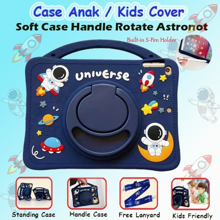 HONOR PAD X7 MOTIF CASE / HONOR PAD X8A / HONOR PAD X8B CASING SLING STRAP COVER KIDS 360 STANDING