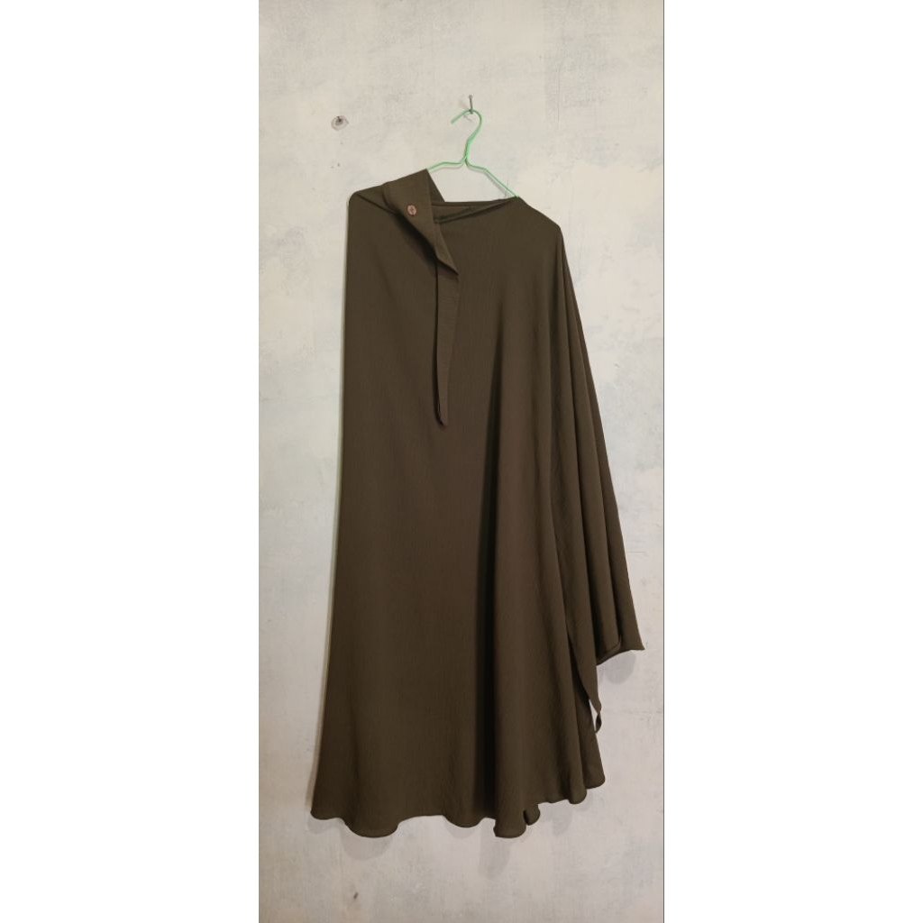 Khiban Army Jumbo Crinkle Split Sleeve Alfajar Giya Muslim