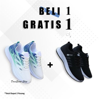 PROMO !!!! BELI 1 GRATIS 1 !!!! Sneakers pria Wanita Dewasa Casual Shoes Trendy Keren Banyak Pilihan