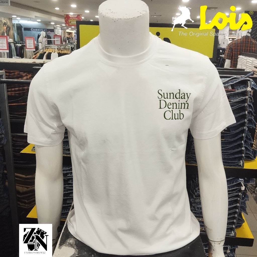 LOIS JEANS เสื้อยืดแขนสั้น KSL2392 สีขาว