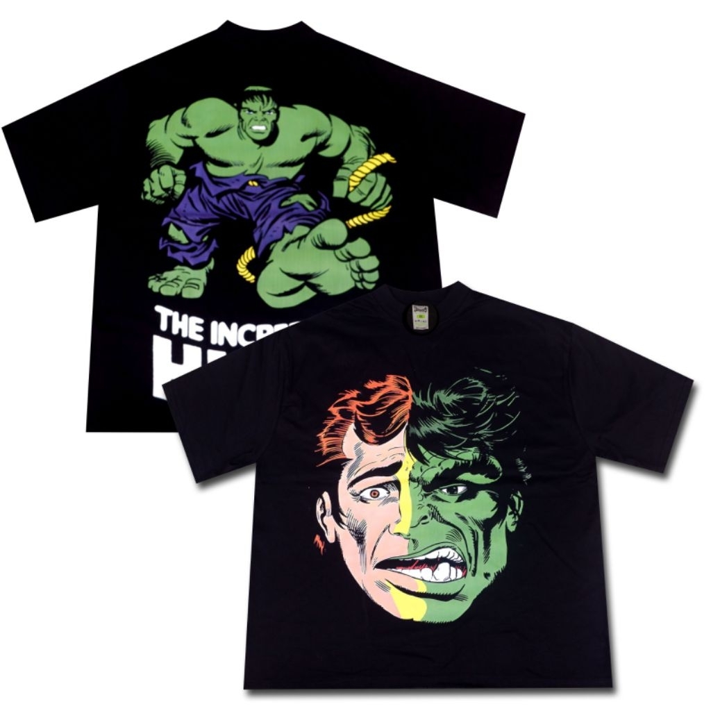 ZWLF CLOTH - HULK MARVEL MOVIE TSHIRT เสื้อยืด THE INCREDIBLE HULK OVERSIZR