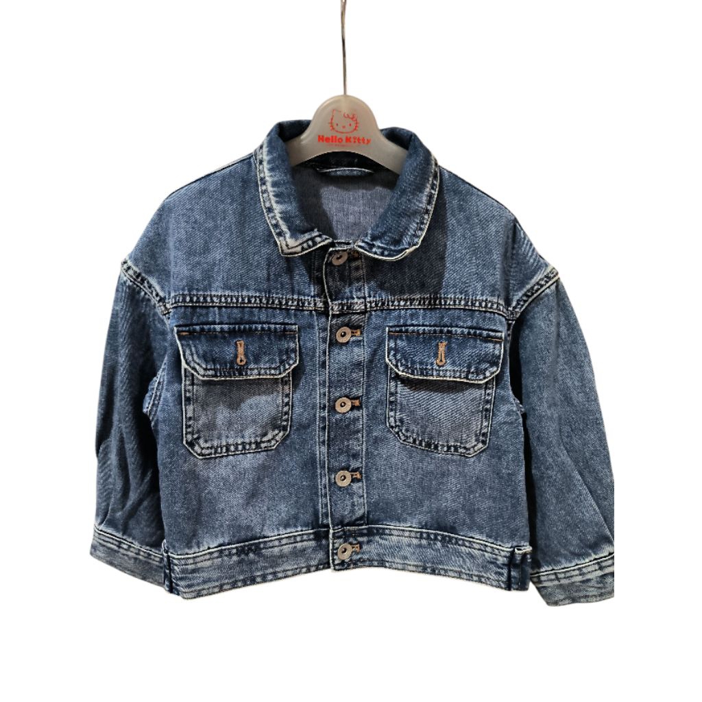 GU Crop Jeans Jacket ไซส์ 120