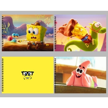 PREMIUM A4 DRAWING BOOK PREMIUM A4 RING SKETCH BOOK - SPONGEBOB EDITION