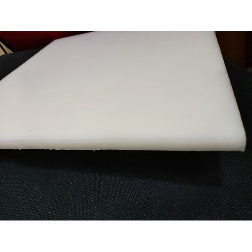 วัดแผ่นไนลอน hdpe สีขาว 8mm x 50mm x 400mm