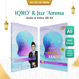 Cordoba Kids - Buku Iqro & Juz Amma Bersuara Ukuran A5 - Lengkap 6 Jilid + Audio & Video QR