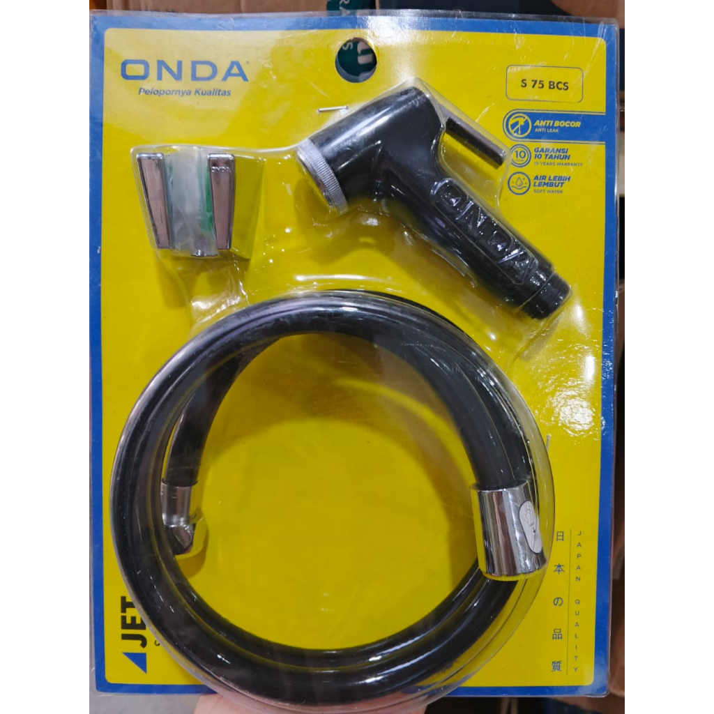 JET SHOWER ONDA S 75 BCS BLACK // TOILET SITTING BIDET