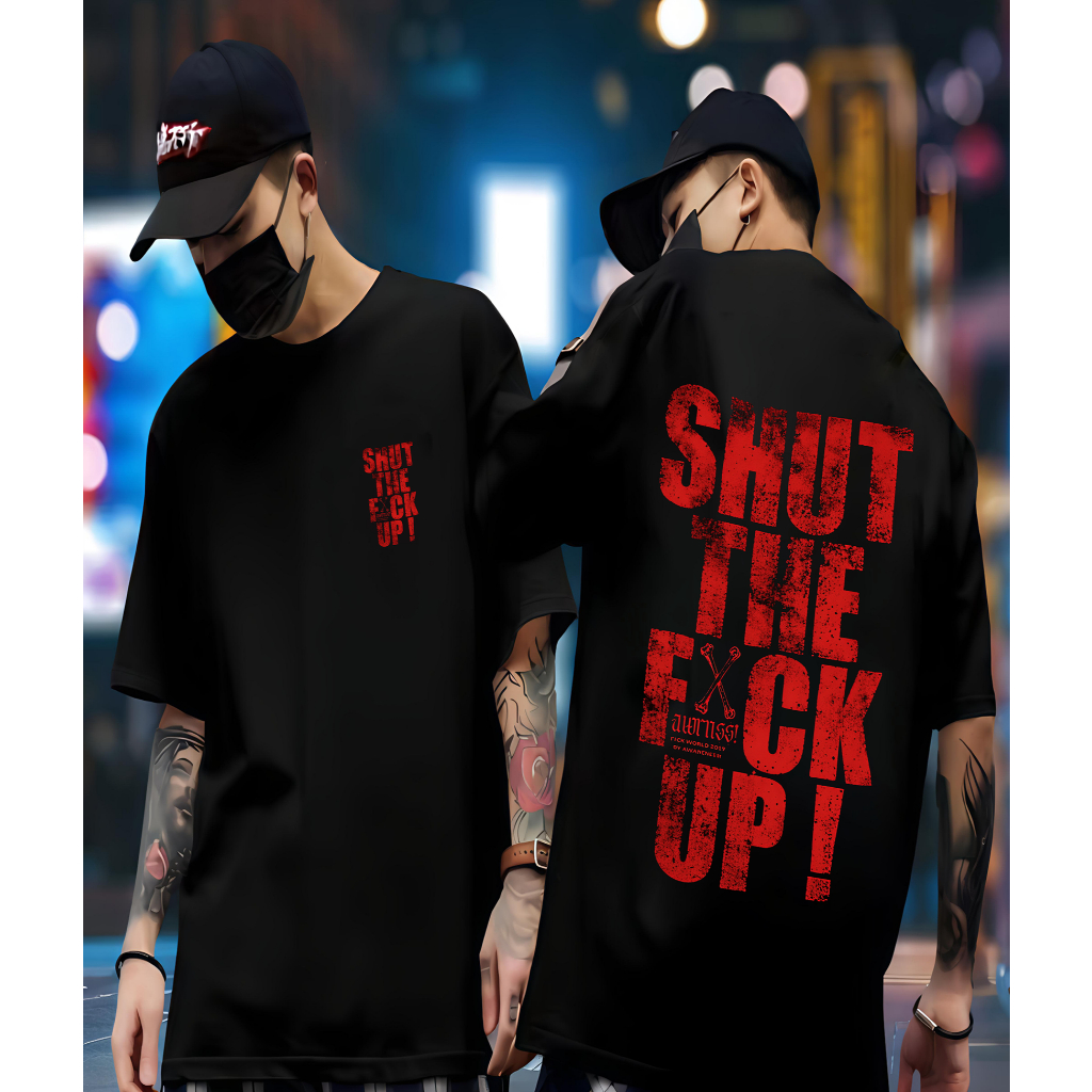 เสื้อยืด SJ_FASHION91 FUCK UP DISTRO เสื้อยืด/ผู้ชายและผู้หญิง/เสื้อยืดพรีเมี่ยม/SINGLE เสื้อยืด/UNI