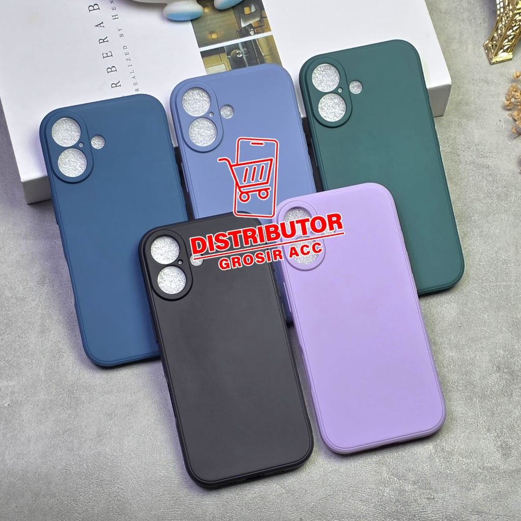 IPHONE 17 IPHONE 17 AIR CASE MACAROON SQUARE EDGE SOFT CASE LIQUID EDGE IPHONE 17 IPHONE 17 AIR MS-1