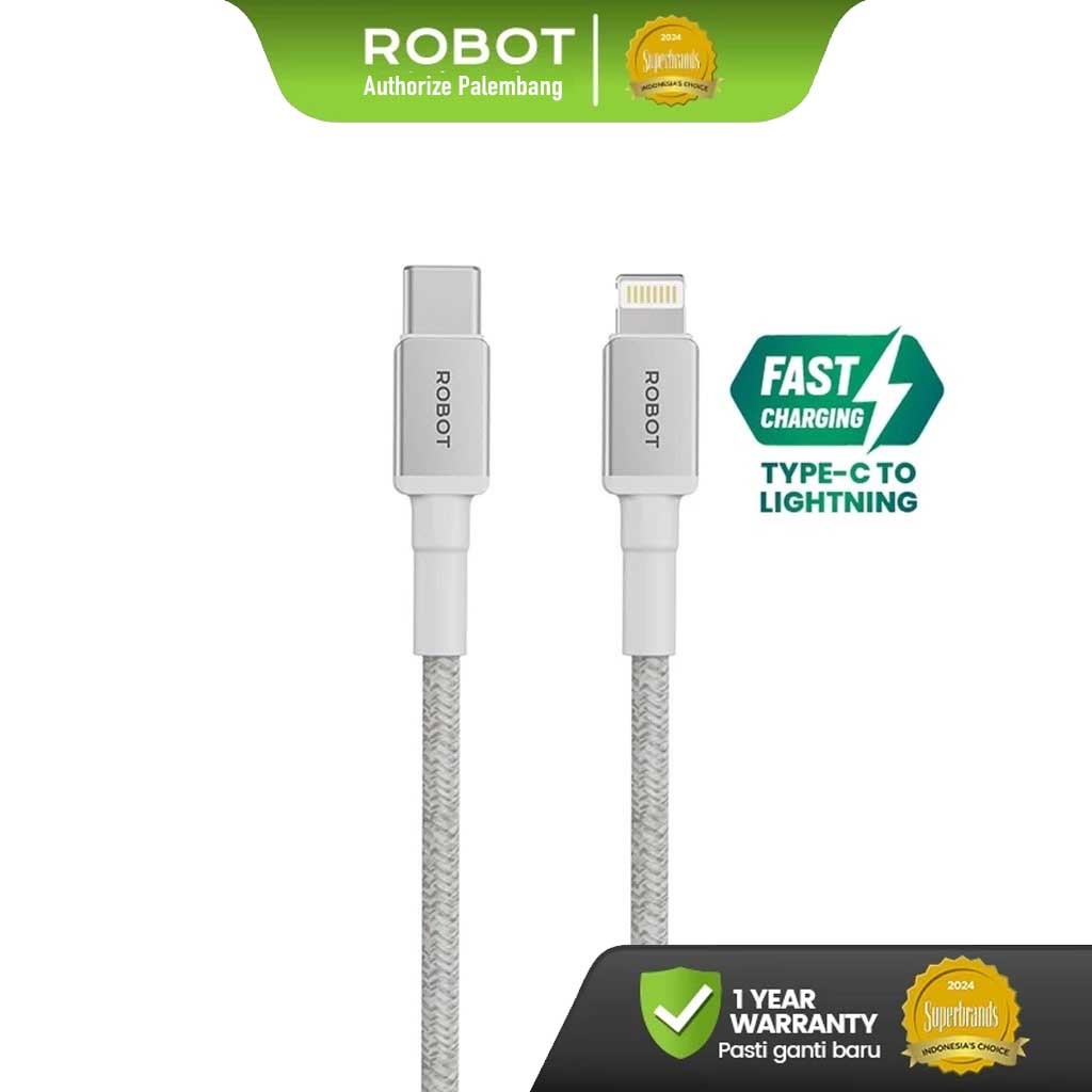 ROBOT RSCC120 / RSCC200 / RSCL120 / RSCL200 Data Charger Cable Type C To Type C 60W & Type-C To Ipho