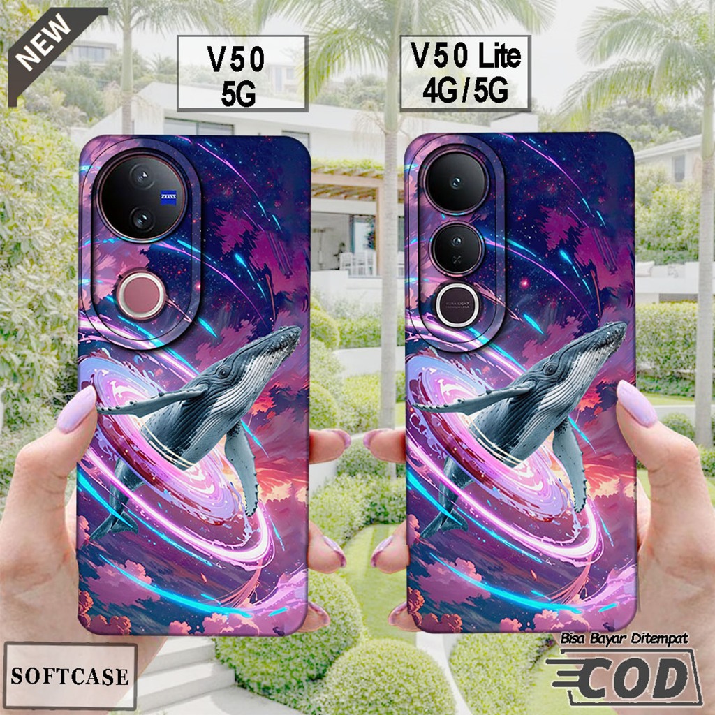 เคส VIVO V50 5G 2025 - เคส VIVO V50 LITE 4G / 5G 2025 _ ปลอกซิลิโคนสีดํายืดหยุ่น