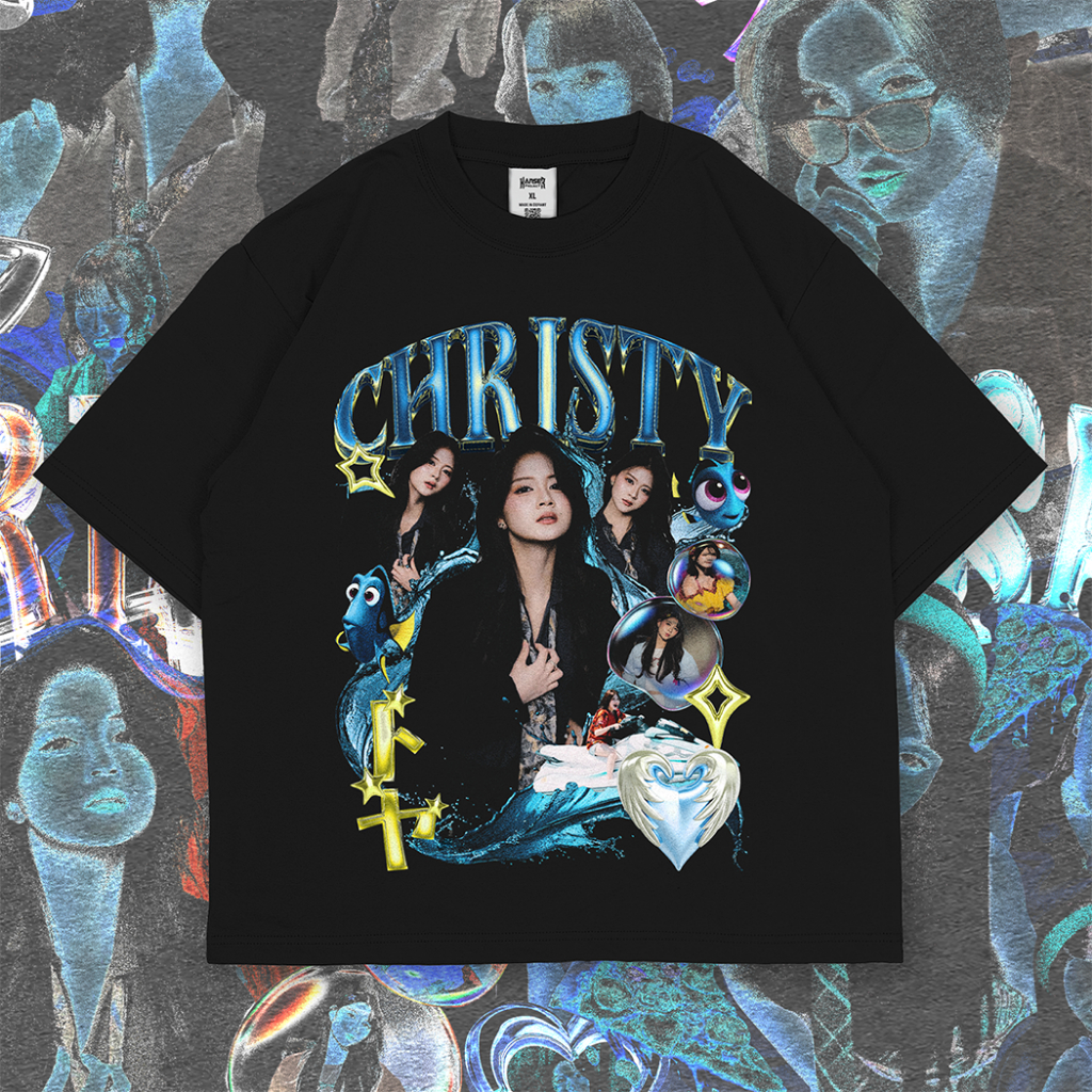 CHRISTY JKT48 Heritage Member Series เสื้อยืด Boxy ขนาดใหญ่
