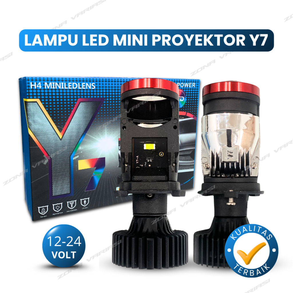 Y7D H4 Mini Bilded ไฟหน้าเลเซอร์ Spotlight รถจักรยานยนต์และรถโปรเจคเตอร์โปรเจคเตอร์ Y7D H4 Super Bri