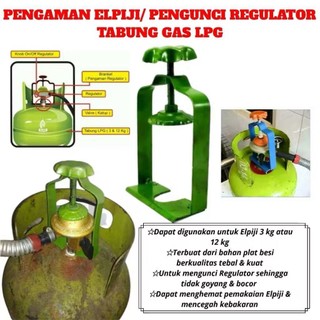 Pengaman Gas Elpiji 3kg 12kg Pengunci Pengencang Kompor LPG dengan Desain Tahan Lama dan Practical untuk Keamanan Anda