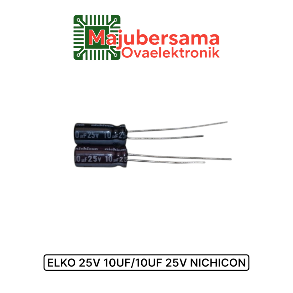 10 ชิ้น - Elko 25v 10uf / 10uf 25v NICHICON