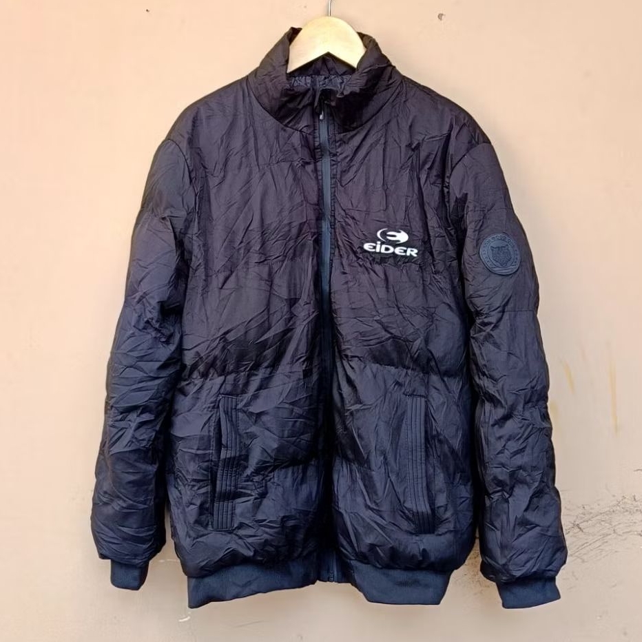 เสื้อแจ็คเก็ต puffer กลางแจ้ง eider โดย superior สีดํา