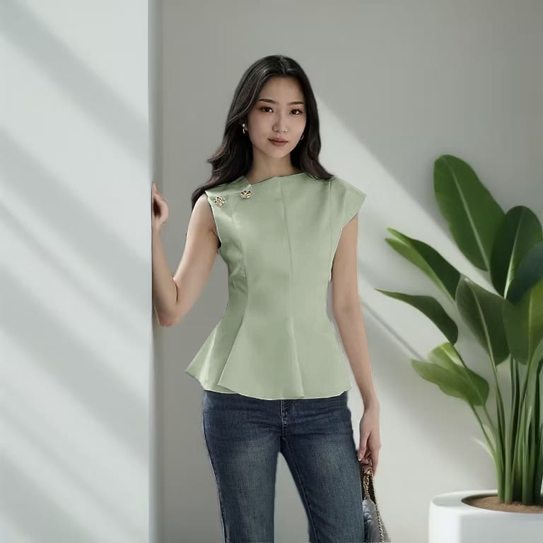 99miracleshop / possi Top / Womens Blouse / womens Top.