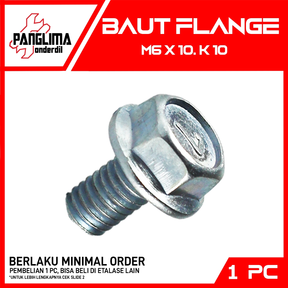 Bolt Flange 6x10-M6x10-6x10-6 x 10-M6 K10-Key 10 Bolt Cap