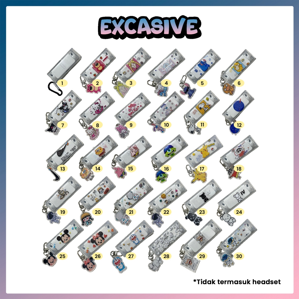 [MX] Monst XKT08 Case Clear Transparent Premium Cute Character Limited Stock