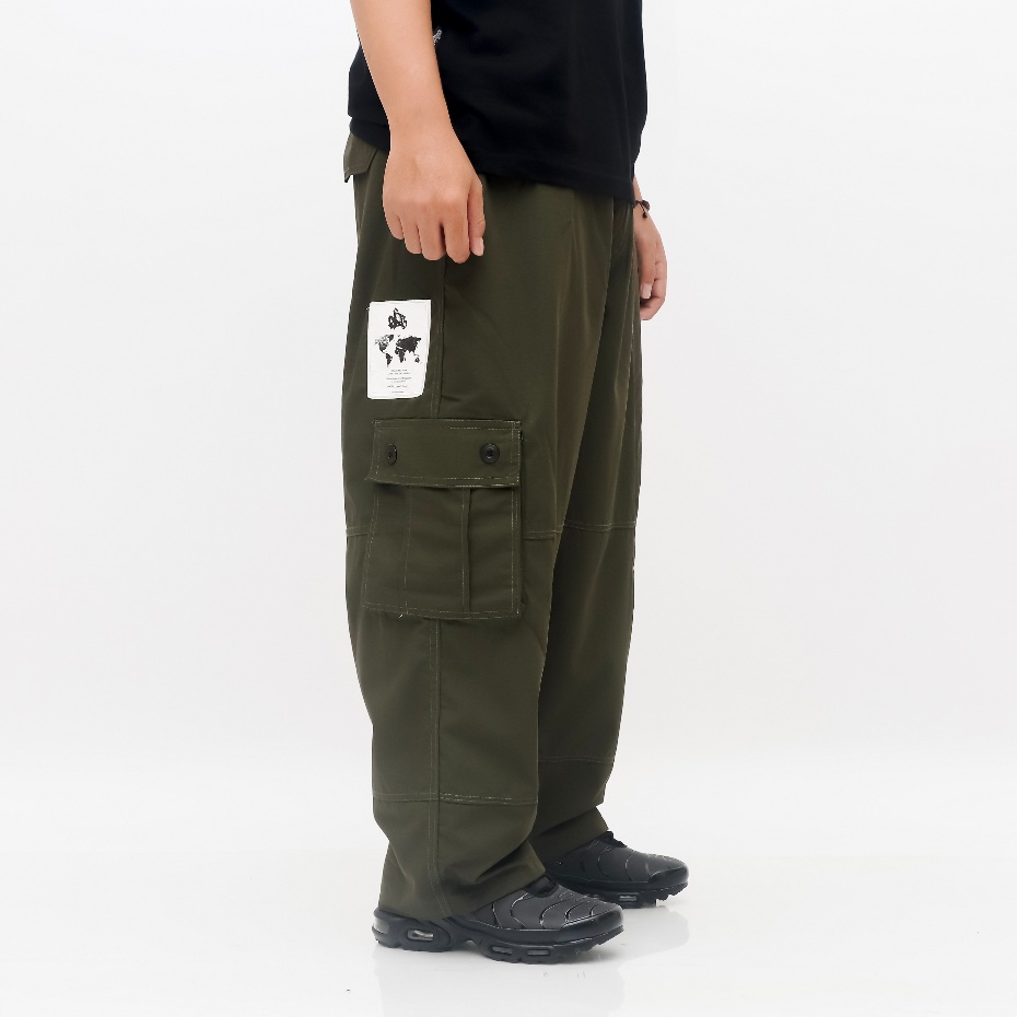 NOTBADCLUB - HECATE ARMY - LONG BAGGY BALLON RIPSTOK กางเกง CARGO