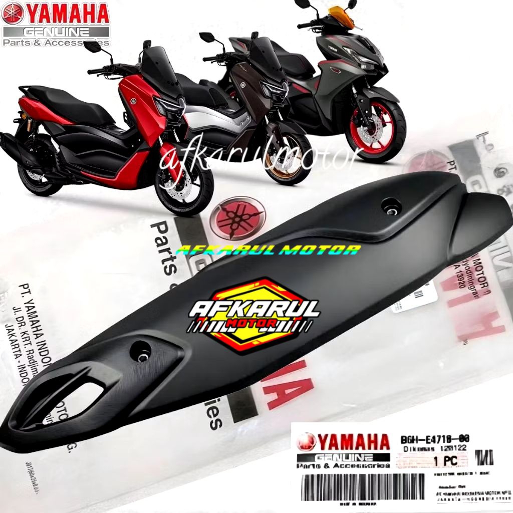 NMAX ใหม่ TURBO EXHAUST COVER NMAX NEO AEROX ALPHA และ TURBO B6H-E4718-00 เดิม YAMAHA