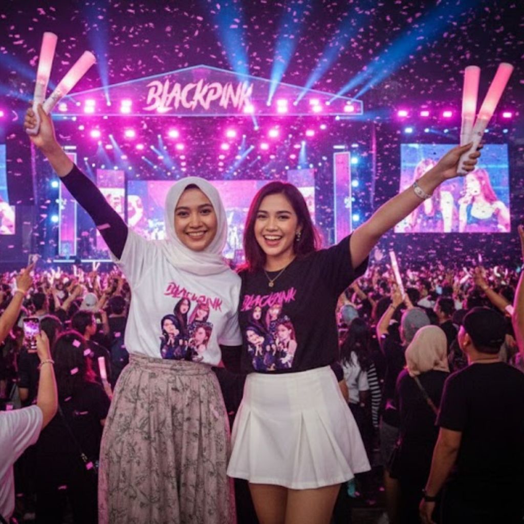 Blackpink Deadline World Tour เสื้อยืด Original Blackpink Cotton Combed 30s Premium Unisex เด็กและผู