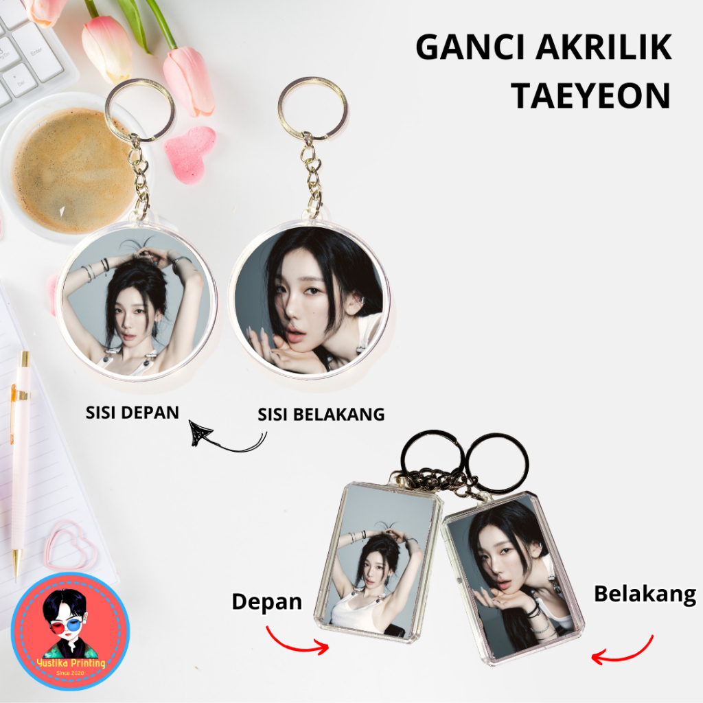 GANTUNGAN (GANCI) พวงกุญแจอะคริลิค Taeyeon SNSD - สีสุ่มฟรี