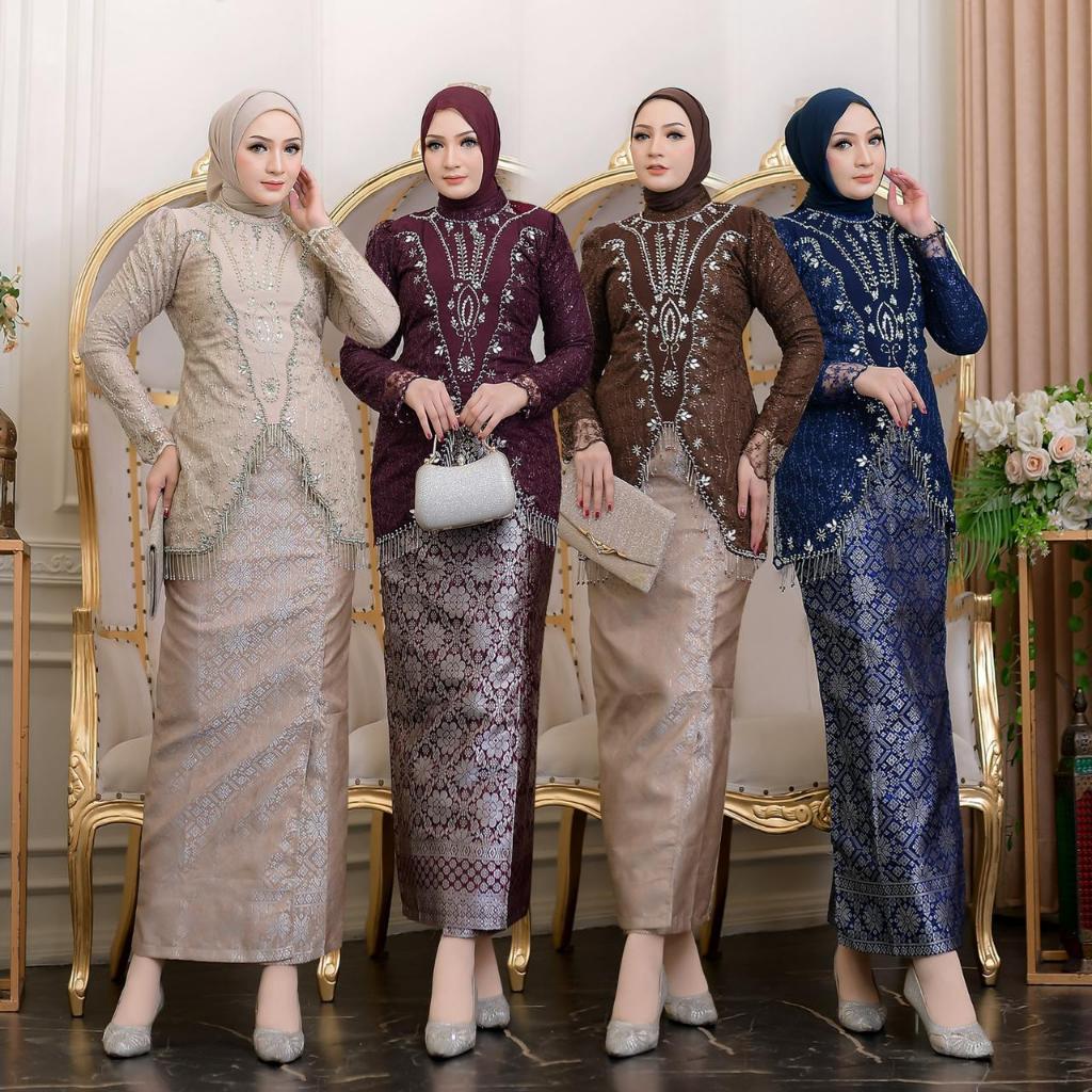 เจบี!!Anaya viral kebaya / shaumy / kebaya ดอกมะลิล่าสุด / rosella / qiyubi / ผ้าคลุมไหล่ kebaya / p