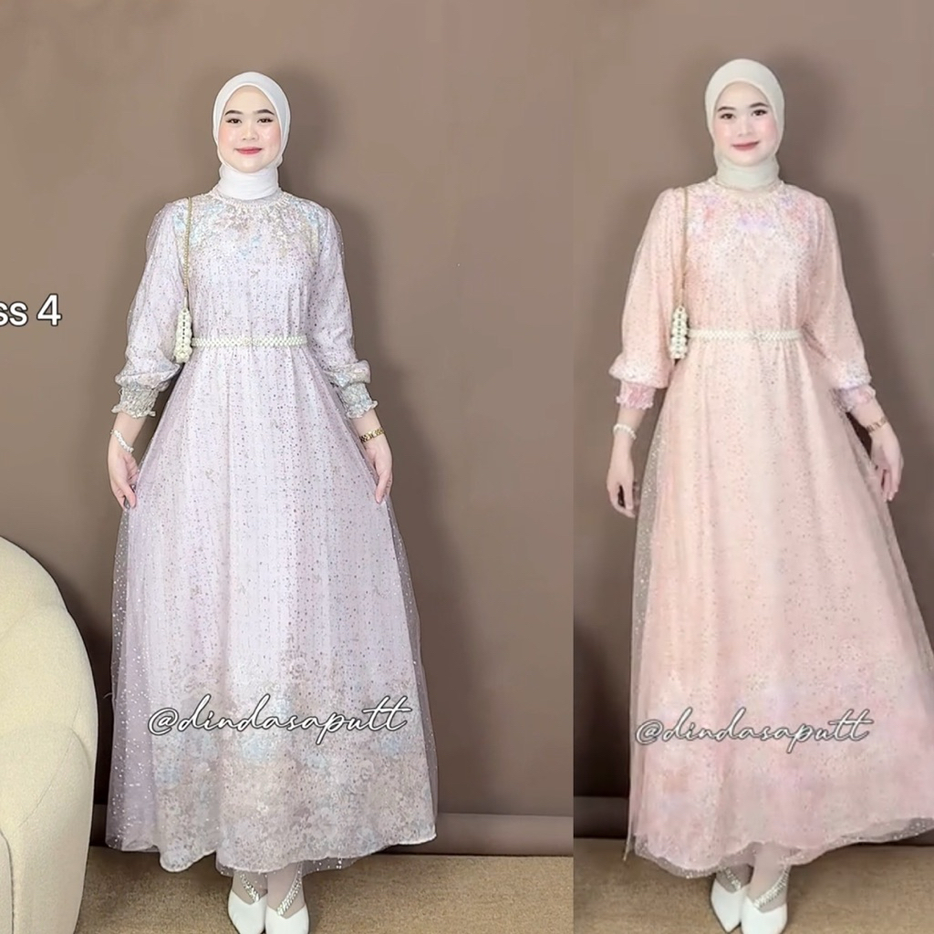 Amanda Gliter / Medina Dress + Belt - Ied Series, Gamis Wedding Clothes for Teenagers, Women, Ceruty