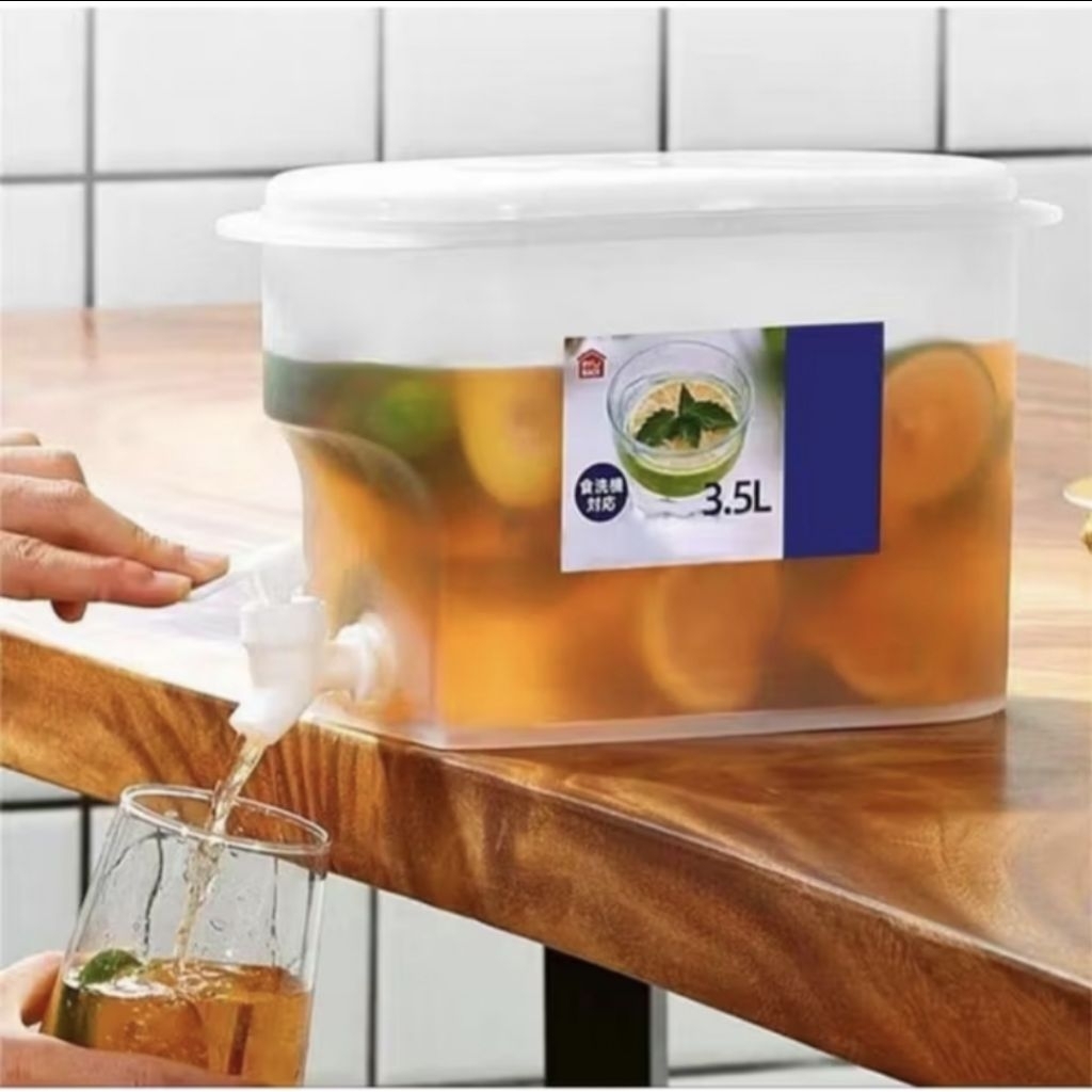 MINI JUICE DISPENSER FRIDGE WATER KETTLE Faucet 3.5 ลิตร