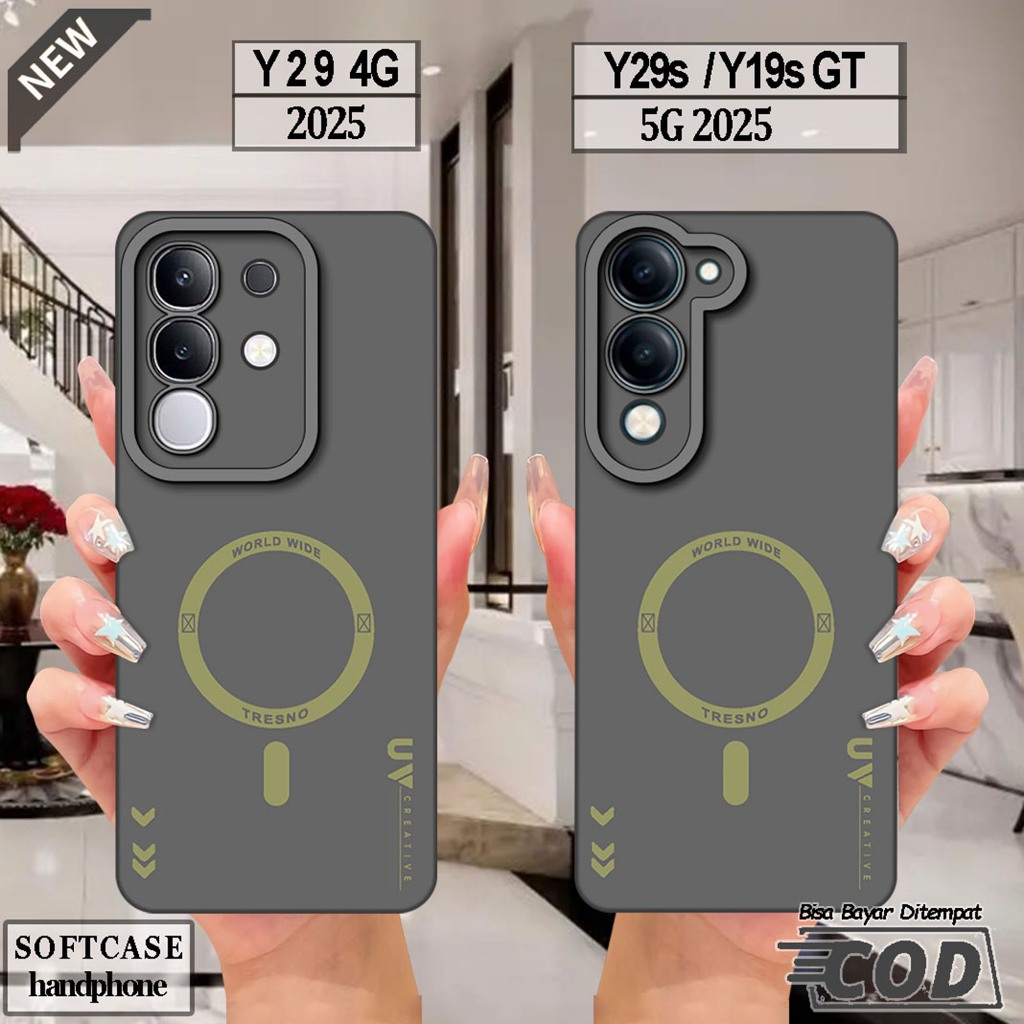 VIVO Y29 4G Silicone - VIVO Y29S - เคส VIVO Y19S GT _เคส softcase สีดําใสยืดหยุ่นสุดเท่