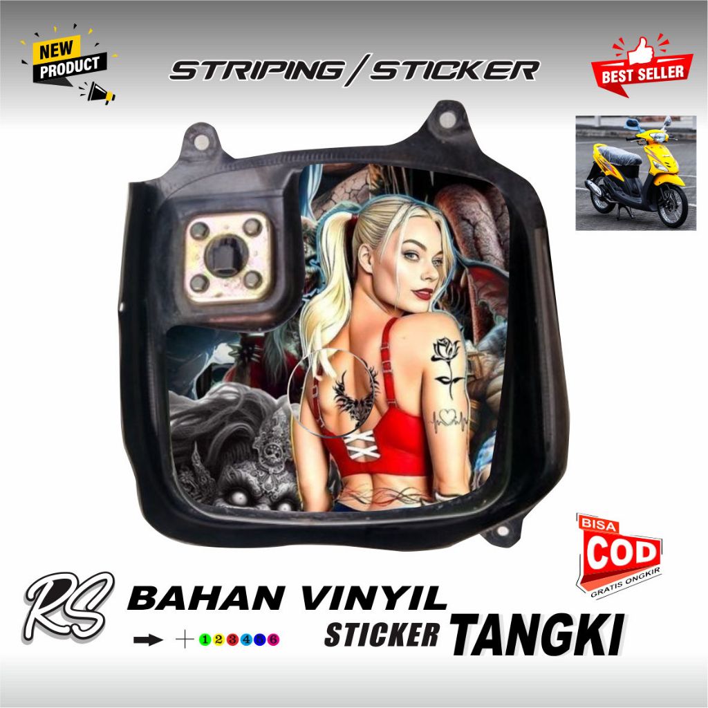 MIO SPORTY MIO SMILE GASTOLINE TANK STICKERS COOL STICKERS v4