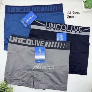 6pcs 3pcs UNCO Celana Dalam Pria Dewasa Remaja Adem / Celana Boxer Pria Dewasa Nyaman / CD Olahraga