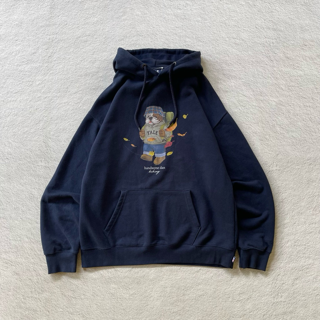 Yale University Hoodie ผู้หญิง เดินป่า สีกรมท่า