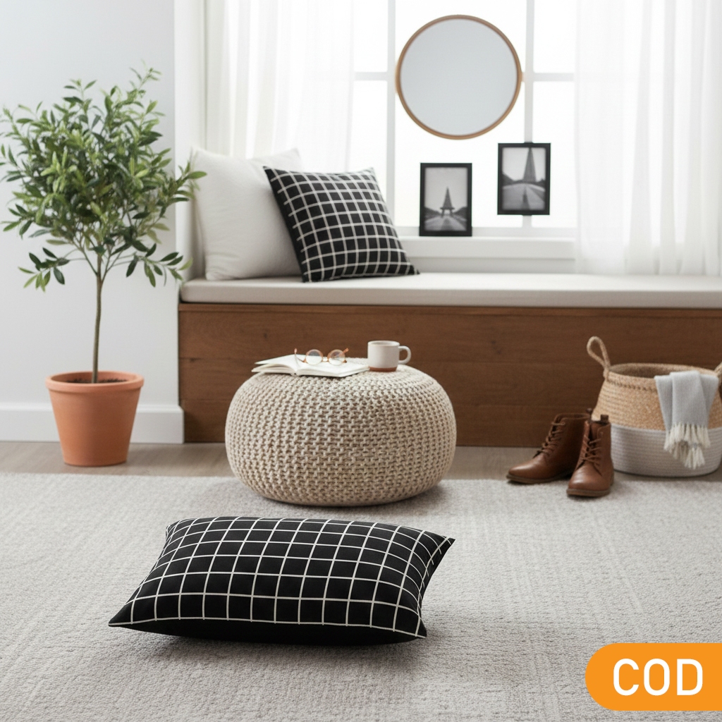 การจัดส่ง DIRECTLY - 35X50 BLACK ตรวจสอบแล้ว PILLOW