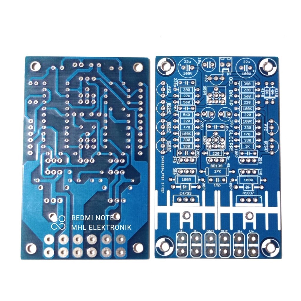 PCB OCL RACING เส้นใยสองชั้น FR4 PCB OCL RACING