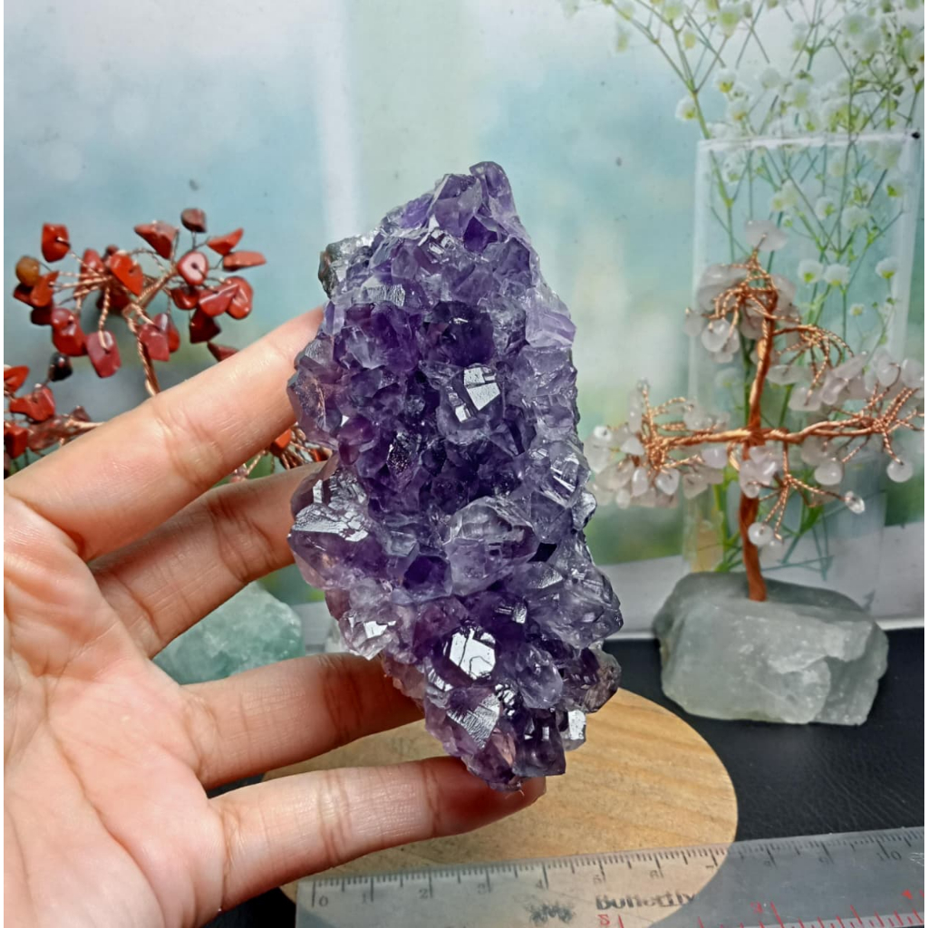 Druzy Geode Natural Brazil Amethyst Quartz Stone (10)